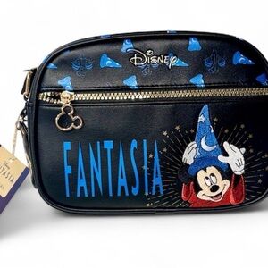 Disney Fantasia Black and Blue Crossbody Bag